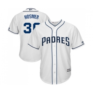Men's Majestic San Diego Padres #30 Eric Hosmer Replica White Home Cool Base MLB Jersey