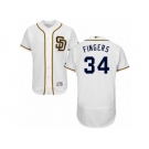 Men's Majestic San Diego Padres #34 Andrew Cashner White Flexbase Authentic Collection MLB Jersey