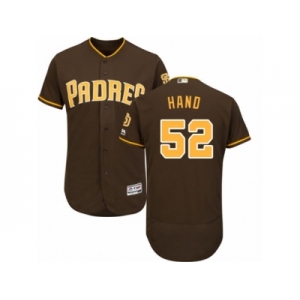 Men's Majestic San Diego Padres #52 Brad Hand Brown Flexbase Authentic Collection MLB Jersey