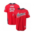 Men's Majestic San Diego Padres #52 Brad Hand Game Red National League 2018 MLB All-Star MLB Jersey