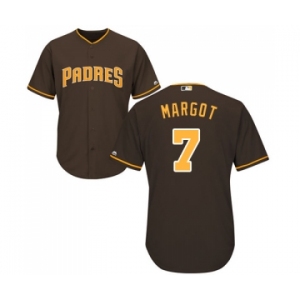 Men's Majestic San Diego Padres #7 Manuel Margot Replica Brown Alternate Cool Base MLB Jersey