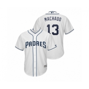 Men's Padres #13 Manny Machado Majestic Home Cool Base Jersey