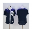 Men's San Diego Padres Blank Majestic Navy Flexbase Authentic Collection Team Jersey