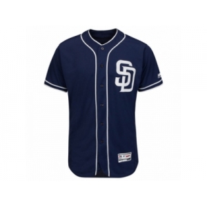 Men's San Diego Padres Majestic Alternate Blank Navy Flex Base Authentic Collection Team Jersey