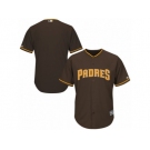 Men's San Diego Padres Majestic Blank Brown Alternate Cool Base Jersey