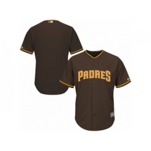 Men's San Diego Padres Majestic Blank Brown Alternate Cool Base Jersey