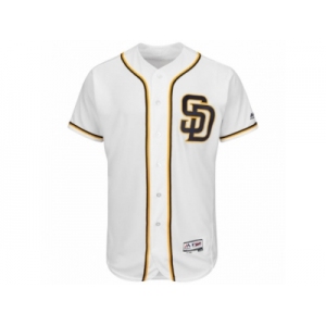Men's San Diego Padres Majestic Fashion Blank White Flex Base Authentic Collection Team Jersey