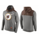 Men's San Diego Padres Nike Gray Cooperstown Collection Hybrid Pullover Hoodie