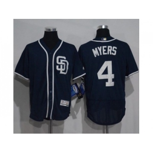 San Diego Padres #4 Wil Myers Navy Blue Flexbase Authentic Collection Stitched MLB Jersey
