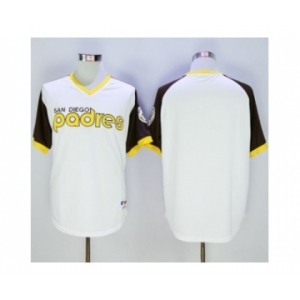 San Diego Padres Blank White 1978 Turn Back The Clock Stitched Baseball Jersey