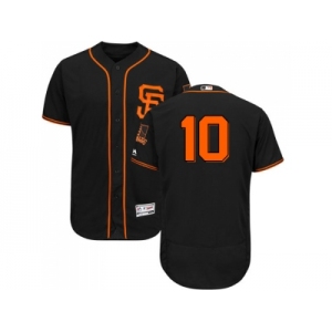 Men San Francisco Giants #10 Evan Longoria Black Flexbase Authentic Collection Alternate Stitched MLB Jersey