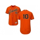 Men San Francisco Giants #10 Evan Longoria Orange Flexbase Authentic Collection Stitched MLB Jersey