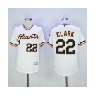Men San Francisco Giants #22 Will Clark Majestic White Flexbase Authentic Collection Cooperstown Player Jersey