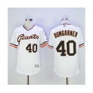 Men San Francisco Giants #40 Madison Bumgarner Majestic White Flexbase Authentic Collection Cooperstown Player Jersey
