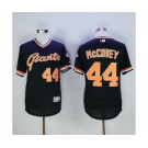 Men San Francisco Giants #44 Willie McCovey Majestic Black Flexbase Authentic Collection Cooperstown Player Jersey
