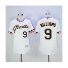 Men San Francisco Giants #9 Matt Williams Majestic White Flexbase Authentic Collection Cooperstown Player Jersey