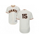Men's Majestic San Francisco Giants #15 Bruce Bochy Cream Flexbase Authentic Collection MLB Jersey