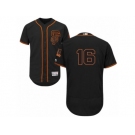 Men's Majestic San Francisco Giants #16 Angel Pagan Black Flexbase Authentic Collection MLB Jersey