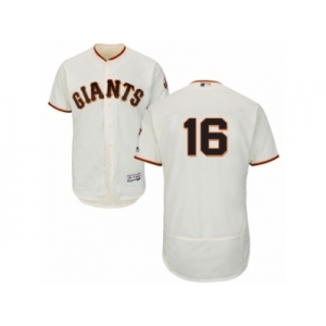 Men's Majestic San Francisco Giants #16 Angel Pagan Cream Flexbase Authentic Collection MLB Jersey