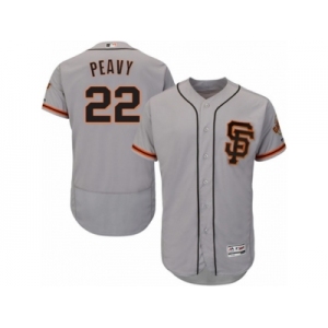 Men's Majestic San Francisco Giants #22 Jake Peavy Gray Flexbase Authentic Collection MLB Jersey