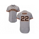 Men's Majestic San Francisco Giants #22 Jake Peavy Grey Flexbase Authentic Collection MLB Jersey