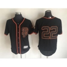 Men's Majestic San Francisco Giants #22 Will Clark Authentic Black Cool Base MLB Jersey