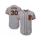 Men's Majestic San Francisco Giants #30 Orlando Cepeda Gray Flexbase Authentic Collection MLB Jersey