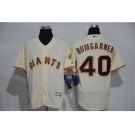 Men's Majestic San Francisco Giants #40 Madison Bumgarner Cream Flexbase Authentic Collection MLB Jersey