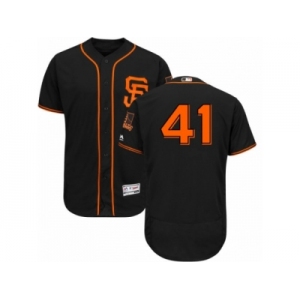 Men's Majestic San Francisco Giants #41 Mark Melancon Black Flexbase Authentic Collection MLB Jersey