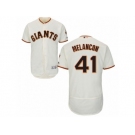 Men's Majestic San Francisco Giants #41 Mark Melancon Cream Flexbase Authentic Collection MLB Jersey
