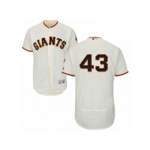 Men's Majestic San Francisco Giants #43 Dave Dravecky Cream Flexbase Authentic Collection MLB Jersey