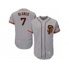Men's Majestic San Francisco Giants #7 Gregor Blanco Gray Flexbase Authentic Collection MLB Jersey
