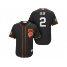 Men's San Francisco Giants #2 Denard Span 2017 Spring Training Cool Base Stitched MLB Jersey