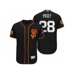 Men's San Francisco Giants #28 Buster Posey 2017 Spring Training Flex Base Authentic Collection Stitched Baseball Jersey