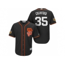 Men's San Francisco Giants #35 Brandon Crawford 2017 Spring Training Cool Base Stitched MLB Jersey