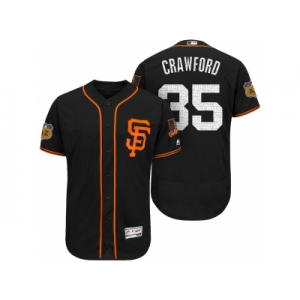 Men's San Francisco Giants #35 Brandon Crawford 2017 Spring Training Flex Base Authentic Collection Stitched Baseball Jersey