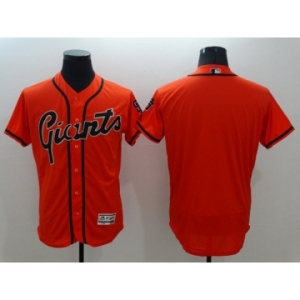 Men's San Francisco Giants Blank Majestic Orange Flexbase Authentic Collection Team Jersey