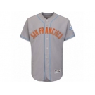 Men's San Francisco Giants Majestic Blank Gray Fashion 2016 Father's Day Flex Base Team Jersey