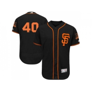 San Francisco Giants #40 Madison Bumgarner Black Flexbase Authentic Collection Stitched MLB Jersey
