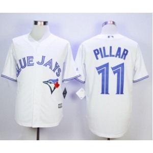 Men Toronto Blue Jays #11 Kevin Pillar White 2016 Official Cool Base Jersey