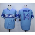 Men Toronto Blue Jays #14 David Price Light Blue Exclusive 2016 Official Cool Base Jersey