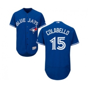 Men Toronto Blue Jays #15 chris colabello Majestic Blue Flexbase Authentic Collection Player Jersey