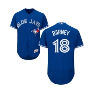 Men Toronto Blue Jays #18 darwin barney Majestic Blue Flexbase Authentic Collection Player Jersey