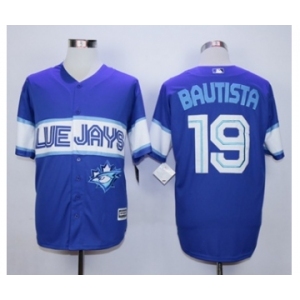 Men Toronto Blue Jays #19 Paul Molitor Blue Exclusive 2016 Official Cool Base Jersey
