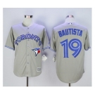 Men Toronto Blue Jays #19 Paul Molitor Gray 2016 Official Cool Base Jersey