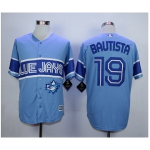 Men Toronto Blue Jays #19 Paul Molitor Light Blue Exclusive 2016 Official Cool Base Jersey