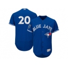Men Toronto Blue Jays #20 Josh Donaldson Majestic Royal 2018 Spring Training Flex Base Player Jersey