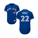 Men Toronto Blue Jays #22 josh thole Majestic Blue Flexbase Authentic Collection Player Jersey