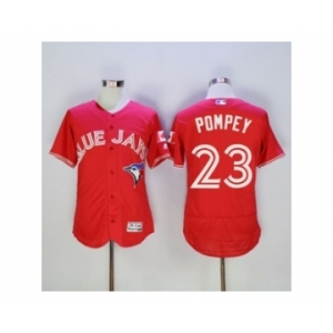 Men Toronto Blue Jays #23 Dalton Pompey Majestic Red Flexbase Authentic Collection Player Jersey
