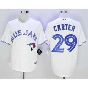Men Toronto Blue Jays #29 Joe Carter White 2016 Official Cool Base Jersey